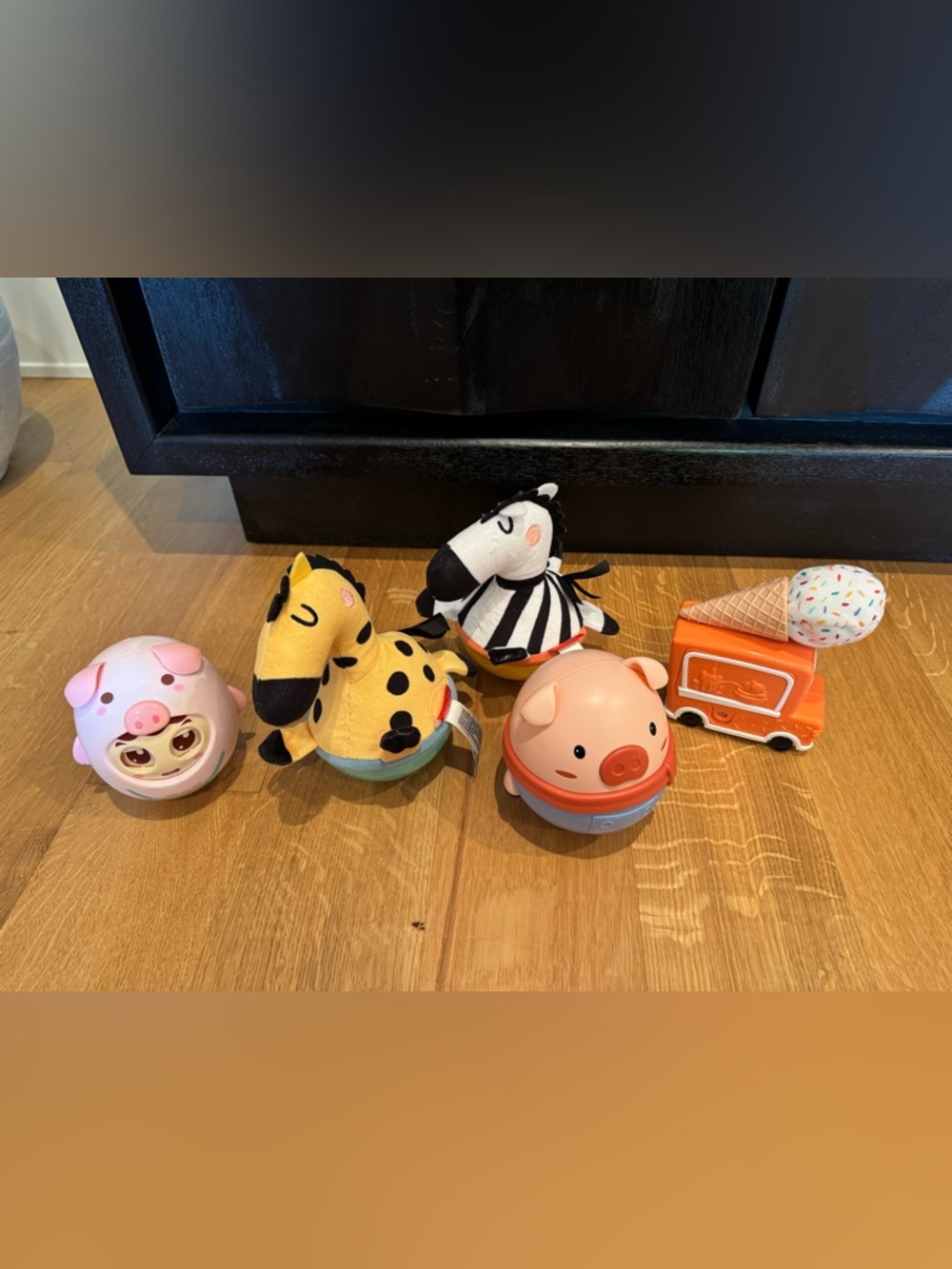 Plush Spin-Around Animal Toy - Yellow Giraffe